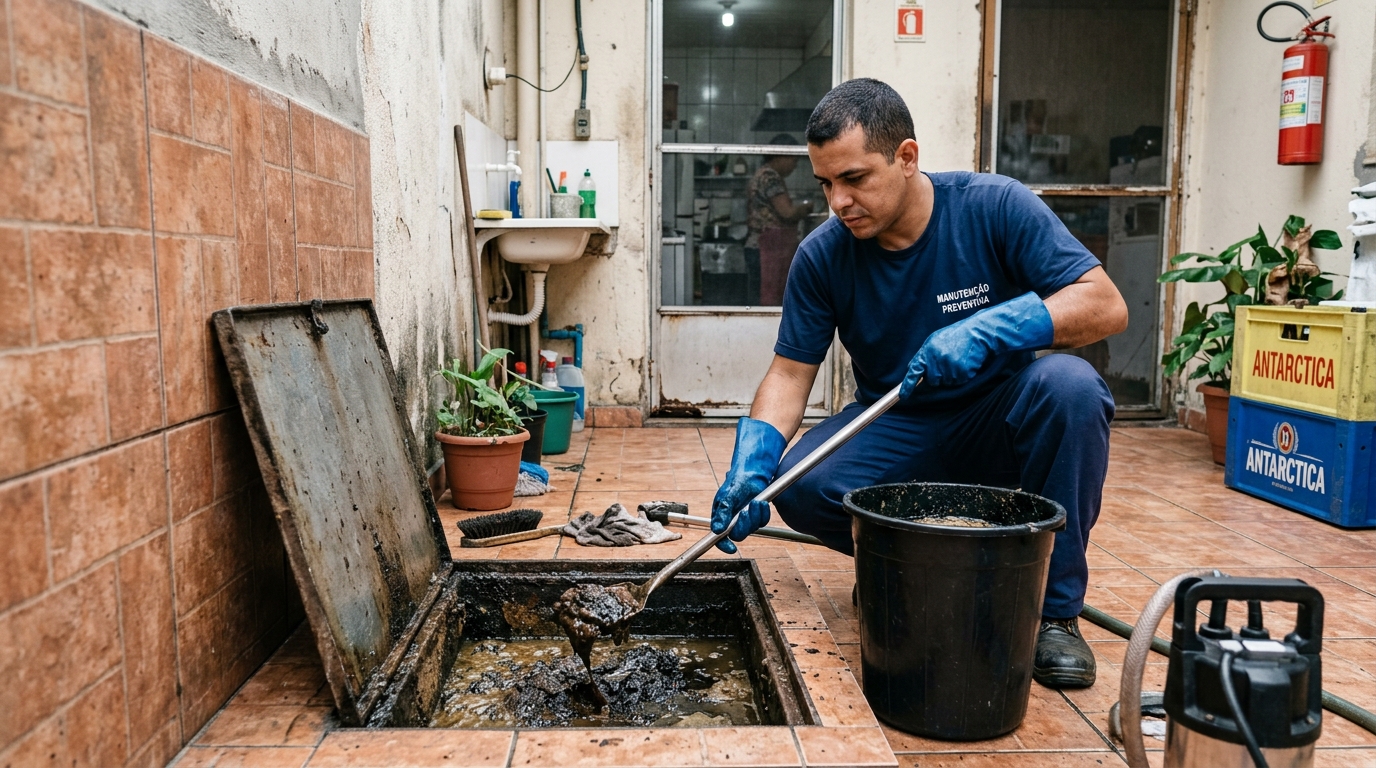 Limpeza de Caixa de Gordura em Cabo Frio-RJ