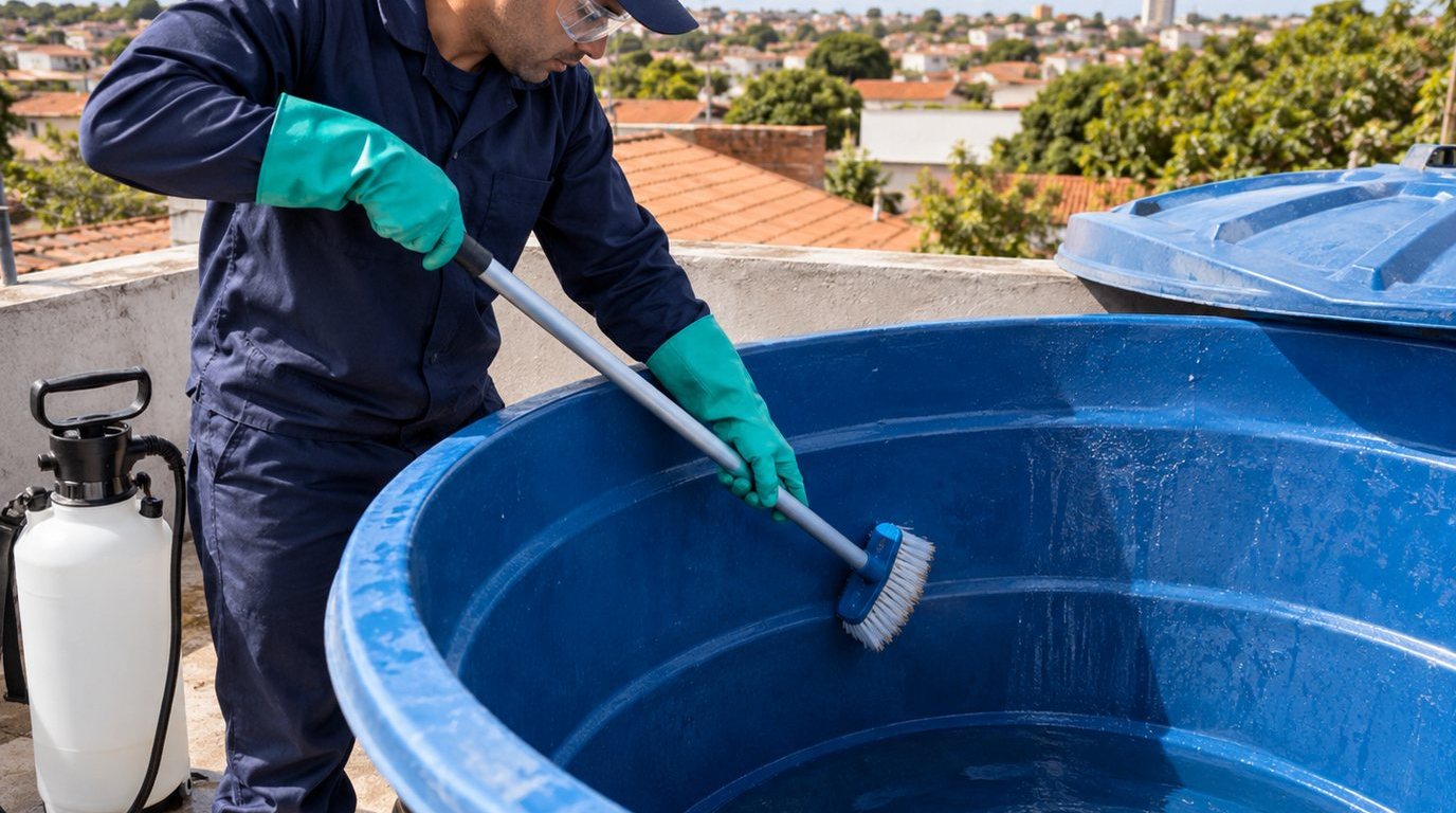 Serviço em caixa d'água em Cabo Frio-RJ